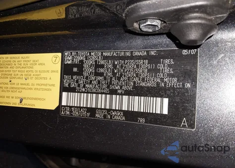 2008 Lexus Rx 350 из США, поврежденный, VIN 2T2HK31U38C064465